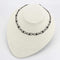 Necklace LO4723 Ruthenium White Metal Necklace with Synthetic in Jet