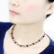 Necklace LO4723 Ruthenium White Metal Necklace with Synthetic in Jet
