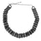 Necklace LO4724 Rhodium White Metal Necklace with Synthetic in Jet