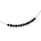 Silver Necklaces Necklace LO4725 Ruthenium White Metal Necklace with Synthetic in Jet Alamode Fashion Jewelry Outlet