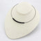 Silver Necklaces Necklace LO4725 Ruthenium White Metal Necklace with Synthetic in Jet Alamode Fashion Jewelry Outlet