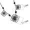 Silver Necklaces Necklace LO4727 Ruthenium White Metal Necklace with Synthetic in Jet Alamode Fashion Jewelry Outlet