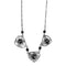 Necklace LO4728 Ruthenium White Metal Necklace with Synthetic in Jet