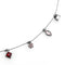 Necklace LO4729 Ruthenium White Metal Necklace with Top Grade Crystal