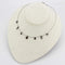 Necklace LO4729 Ruthenium White Metal Necklace with Top Grade Crystal