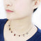 Necklace LO4729 Ruthenium White Metal Necklace with Top Grade Crystal