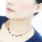 Necklace LO4730 Ruthenium White Metal Necklace with AAA Grade CZ in Siam