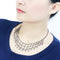 Necklace LO4731 Ruthenium White Metal Necklace with Top Grade Crystal