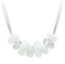 Necklace VL024 Resin Necklace with Synthetic in White