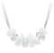 Necklace VL024 Resin Necklace with Synthetic in White