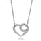 Necklaces For Women 3W075 Rhodium Brass Necklace with AAA Grade CZ