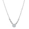 Necklaces For Women 3W417 Rhodium Brass Necklace with AAA Grade CZ