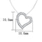 Necklaces For Women 3W420 Rhodium Brass Necklace with AAA Grade CZ