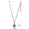 Silver Necklaces Pandora Necklace LO4216 Antique Copper Brass Necklace with Synthetic Alamode Fashion Jewelry Outlet