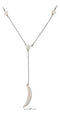 Silver Necklaces Sterling Silver 16"-17" Adjustable Stars With Moon Y-Necklace JadeMoghul Inc.