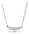 Silver Necklaces Sterling Silver 16"-18" Adjustable Graduated Crescent Cubic Zirconia Necklace JadeMoghul Inc.