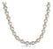 Silver Necklaces Sterling Silver 16-18" Adjustable Silver And Freshwater Cultured Pearl Necklace JadeMoghul Inc.