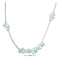 Silver Necklaces Sterling Silver 16" Blue Topaz Nuggets On Liquid Silver Necklace JadeMoghul Inc.