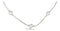 Silver Necklaces Sterling Silver 16" Liquid Silver And White Freshwater Cultured Pearls Necklace JadeMoghul Inc.