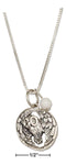 Silver Necklaces Sterling Silver 18" Flying Owl Pendant Necklace With White Marble Bead JadeMoghul