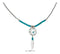 Silver Necklaces Sterling Silver 20" Dreamcatcher Necklace With Feather And Turquoise Heishi JadeMoghul Inc.
