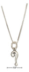 Silver Necklaces Sterling Silver Necklace:  18" "?" Question Mark Pendant Necklace JadeMoghul Inc.