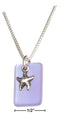 Silver Necklaces Sterling Silver Necklace:  18" Shade Of Blue Sea Glass Starfish Pendant Necklace JadeMoghul Inc.