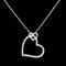 Sterling Silver Necklace TS060 Rhodium 925 Sterling Silver Necklace