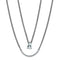 Sterling Silver Necklace TS514 Rhodium 925 Sterling Silver Necklace