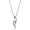 Silver Necklaces Sterling Silver Necklace TS515 Rhodium 925 Sterling Silver Necklace Alamode Fashion Jewelry Outlet
