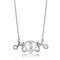 Sterling Silver Necklace TS571 Rhodium 925 Sterling Silver Necklace
