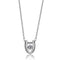Sterling Silver Necklace TS572 Rhodium 925 Sterling Silver Necklace