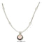 Silver Necklaces Sterling Silver Necklaces: 16" Liquid Silver And Round Synthetic Pink Opal Necklace JadeMoghul Inc.