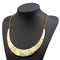 Silver Necklaces Vintage Women Punk Style Alloy Moon Shape Pendant Necklace TIY
