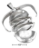 Silver Pins And Accessories Sterling Silver Accessories:  Six Picture Ball Locket JadeMoghul Inc.