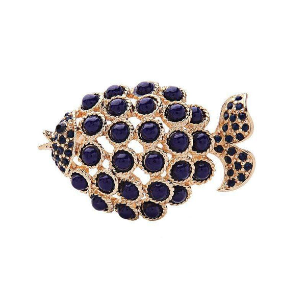Silver Pins And Accessories Vintage Style Unique Hollow Out Fish Design Women Brooch TIY