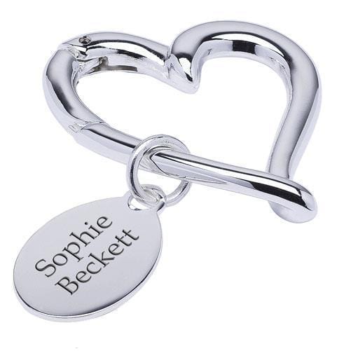 Present Ideas Silver Plated Beating Heart Keyring