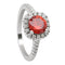 silver plated Plated Wedding Rings For Women Square Simulated zircon Jewelry Bague Bijoux Femme Engagement ring Accessories-10-red-JadeMoghul Inc.