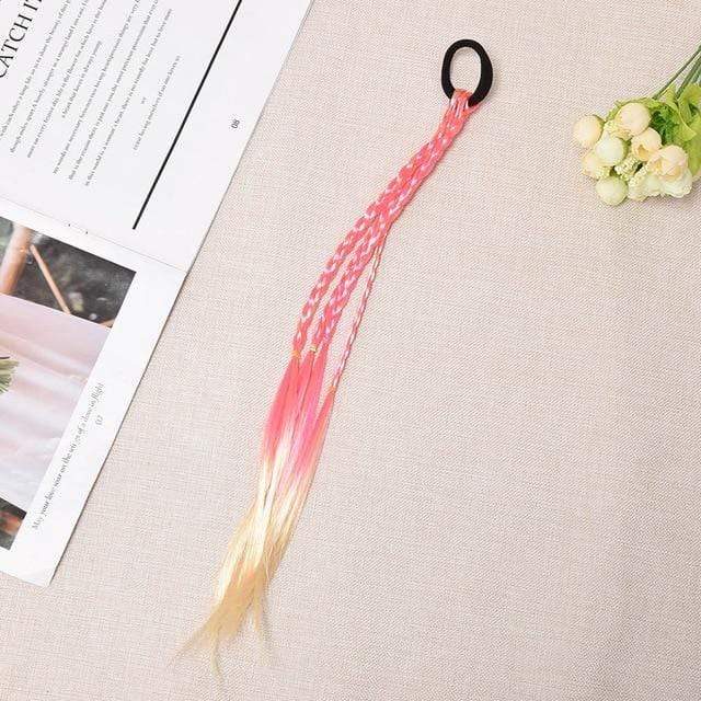 Simple Kid Elastic Hair Band Rubber Band Hair Accessories Kids Wig Headband Girls Twist Braid Rope Headdress Child Gift JadeMoghul Inc. 