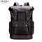 Simple Patchwork Large Capacity Leather Backpack / Travel Backpack AExp