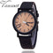 Simulation Quartz Watch - Casual Wooden Color Leather Strap Watch