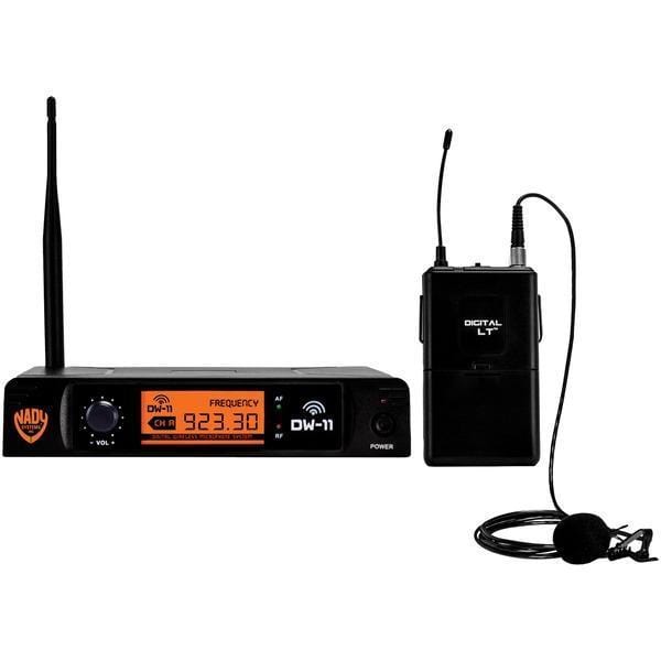 Single-Channel Digital Wireless Microphone System (Digital LT(TM) LM-14/O Lapel Microphone)-Microphones & Accessories-JadeMoghul Inc.