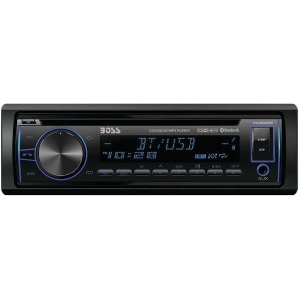 Single-DIN In-Dash CD AM/FM/MP3 Receiver with Bluetooth(R)-Receivers & Accessories-JadeMoghul Inc.