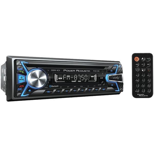 Single-DIN In-Dash CD/MP3 AM/FM Receiver (With Bluetooth(R))-Receivers & Accessories-JadeMoghul Inc.
