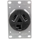 Single-Flush Dryer Receptacle (3 wire)-Appliance Cords & Receptacles-JadeMoghul Inc.