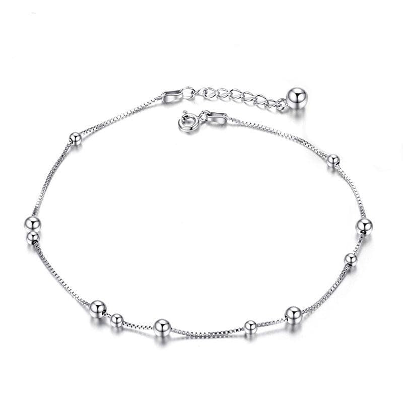 Sinya 925 Sterling silver Anklets Bracelet for women girls lover Valentine's Day gift 22cm+3.5cm Length 2017 New arrival AExp