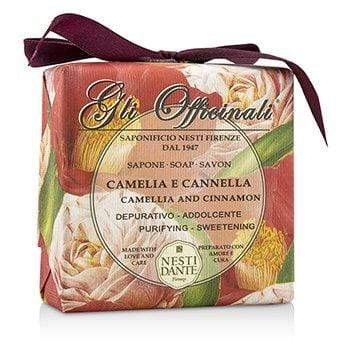 Skin Care Gli Officinali Soap - Camellia &Cinnamon - Purifying &Sweetening - 200g
