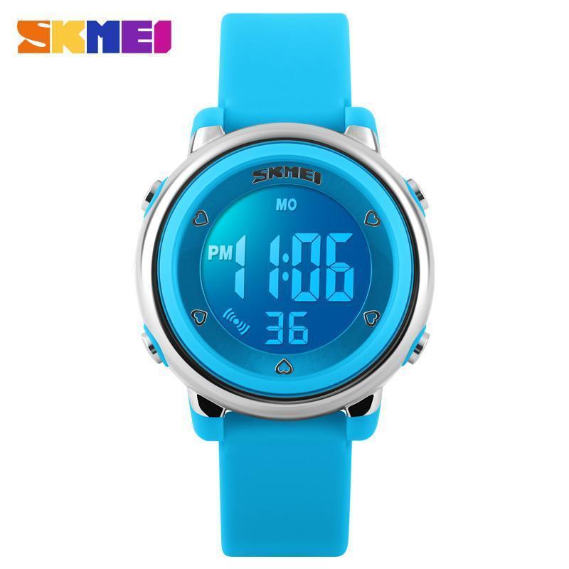 SKMEI New Fashion Sports Children Watch 1100 Digital Watches Waterproof Alarm Back Light Digital Complete calendar Wristwatch AExp