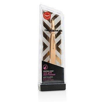 Slant Tweezer - Rose Gold (Studio Collection) - -Make Up-JadeMoghul Inc.