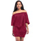 Slash Neck Women Mini Dress -- Shoulder Sexy Dresses AExp